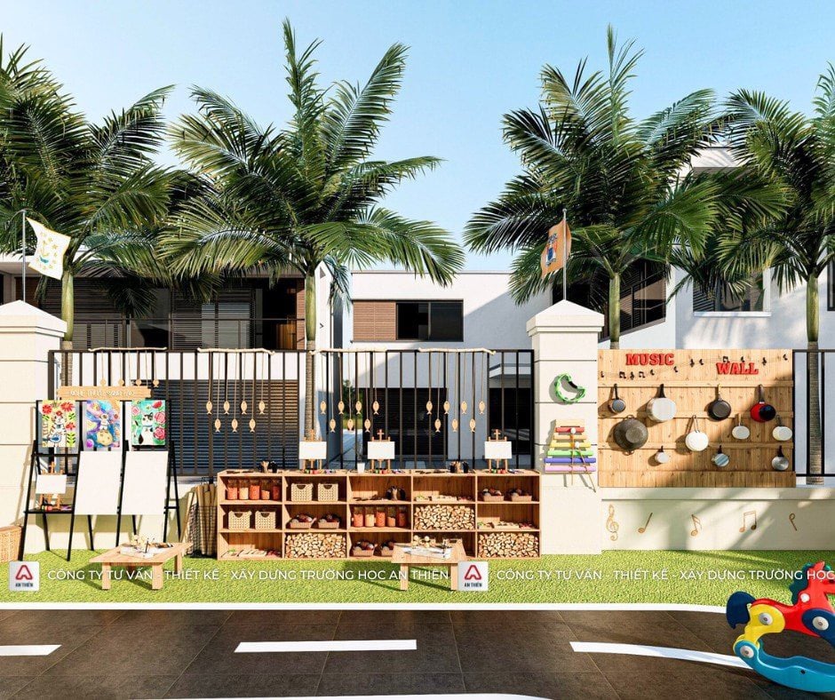 thi công trường mầm non, Công ty An Thiên, thi công trường mầm non Little house, trường mầm non Little house, trường mầm non Little House quận 9, Thiết kế trường mầm non, khu đô thị Vinhome, xây dựng trường mầm non, trường mầm non đạt chuẩn montensisso, chuẩn montensisso & Steam