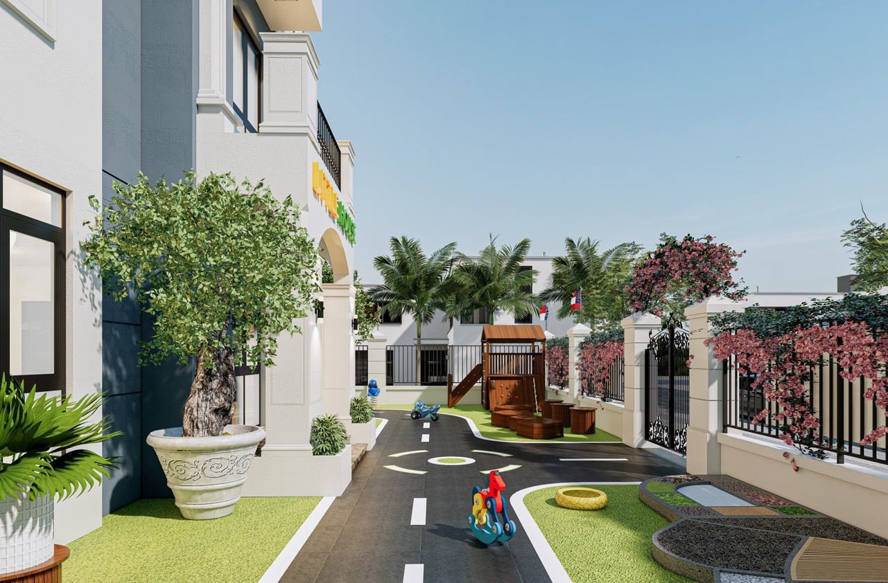 thi công trường mầm non, Công ty An Thiên, thi công trường mầm non Little house, trường mầm non Little house, trường mầm non Little House quận 9, Thiết kế trường mầm non, khu đô thị Vinhome, xây dựng trường mầm non, trường mầm non đạt chuẩn montensisso, chuẩn montensisso & Steam