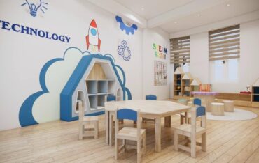 Thiết kế trường mầm non, Trường mầm non tư thục, Trường mầm non tư thục đẹp, setup trường mầm non tư