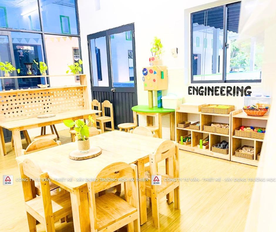Thiết kế trường mầm non, Trường mầm non tư thục, Trường mầm non tư thục đẹp, setup trường mầm non tư