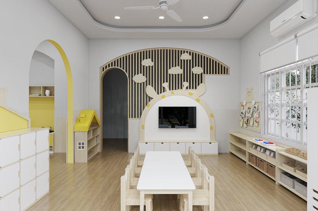 thiết kế trường mầm non montessori, thiết kế trường mầm non, thiết kế trường mầm non tư thục nhỏ, thiết kế trường mầm non đẹp, thiết kế trường mẫu giáo, thiết kế trường mầm non quốc tế, Công ty an thiên