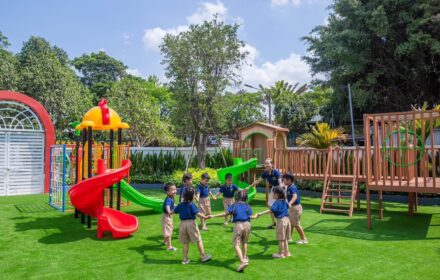Trường mầm non Ngôi Sao,  xây dựng trường học, Công ty An Thiên, Xây dựng ngôi trường mầm non xanh, trường mầm non hiện đại